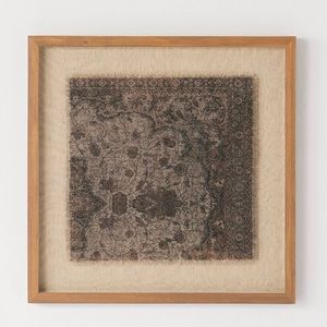 NWT Studio McGee Vintage Textile Glass Framed